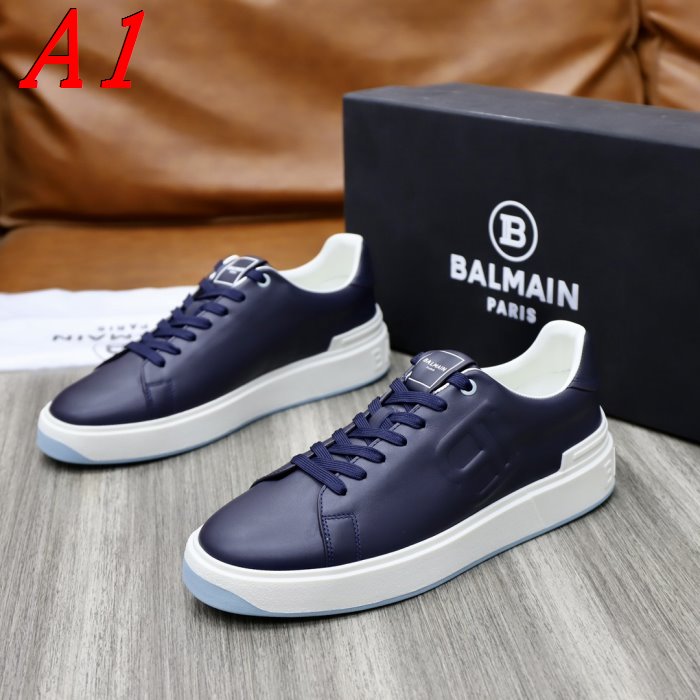 BALMAIN スニーカー【在庫あり】スタイリッシュなモノトーン★快速発送