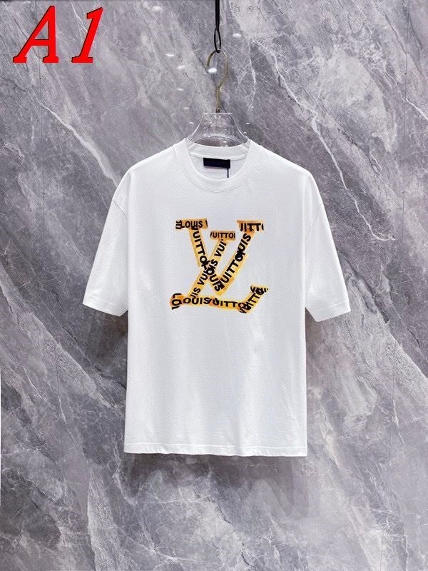 2025新作 LOUIS VUITTONルイヴィトン ラウンドネック 半袖Tシャツ コスパ良