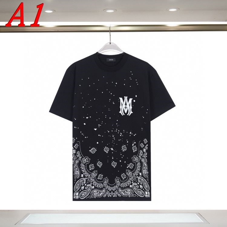 2025新作 AMIRIアミリ クルーネック 半袖Tシャツ カジュアル