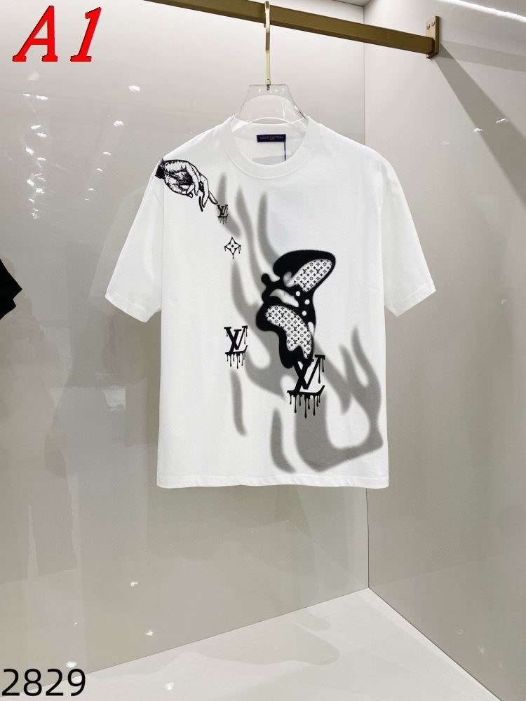LOUIS VUITTONルイヴィトン 2025新作 クルーネック 半袖Tシャツ トレンド感