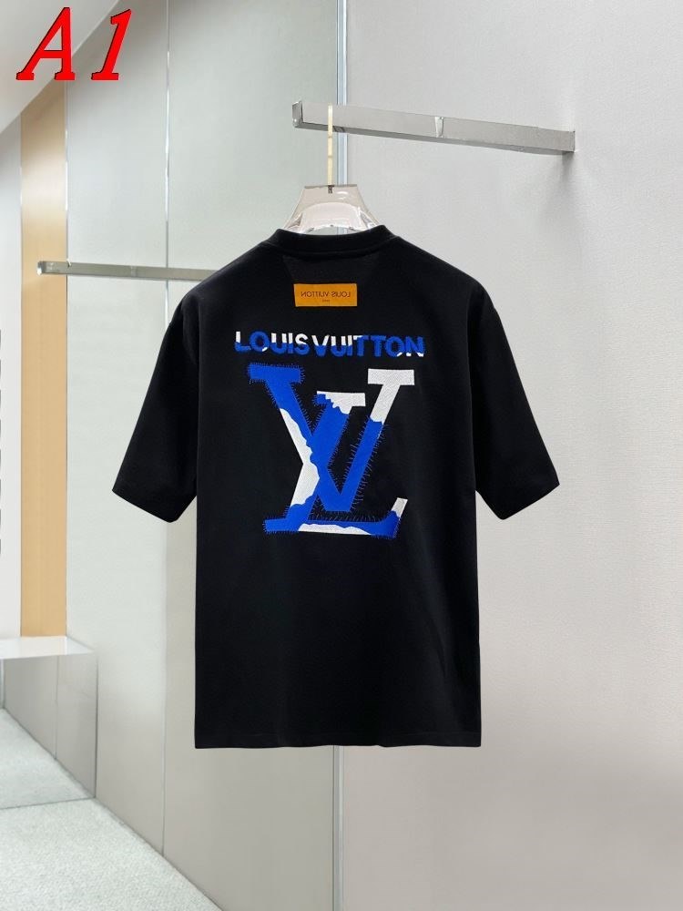 LOUIS VUITTONルイヴィトン 2025新作 ラウンドネック 半袖Tシャツ カジュアル