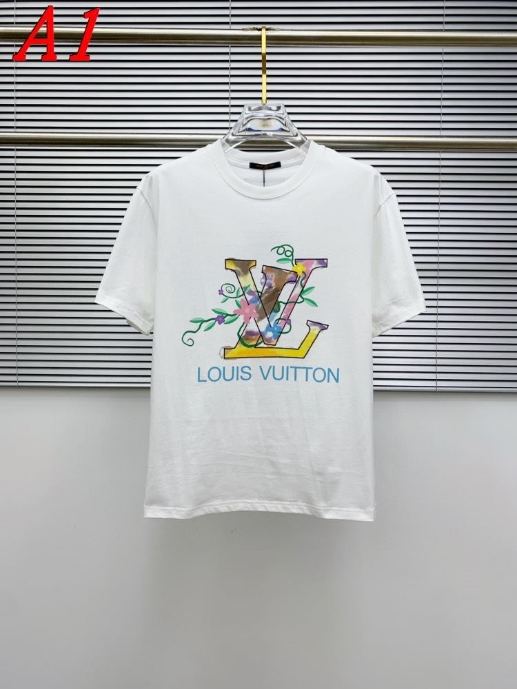 2025新作 LOUIS VUITTONルイヴィトン ラウンドネック 半袖Tシャツ シーン別対応