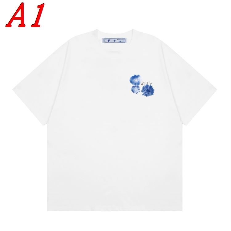 2025新作 OFF-WHITEオフホワイト ラウンドネック 半袖Tシャツ ボリューム感
