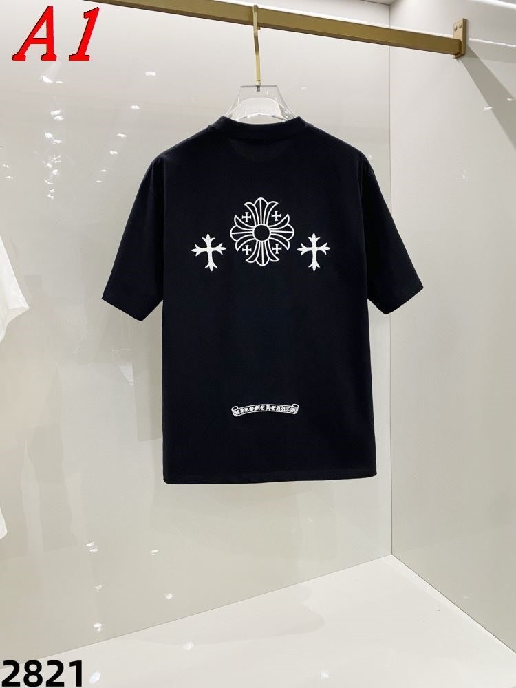 CHROME HEARTSクロムハーツ 2025新作 クルーネック 半袖Tシャツ クール