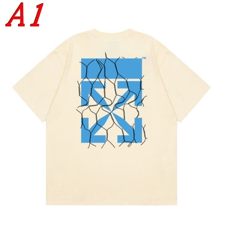 OFF-WHITEオフホワイト 2025新作 ラウンドネック 半袖Tシャツ ノスタルジック