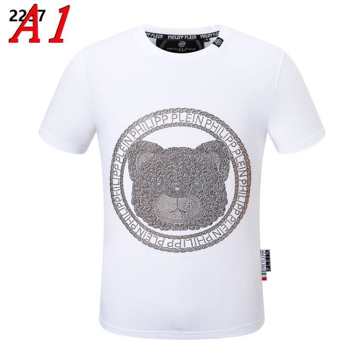 PHILIPP PLEINフィリッププレイン 2025新作 クルーネック 半袖Tシャツ デジタルプリント