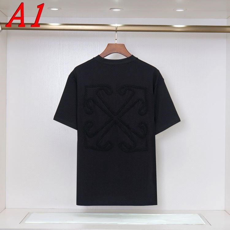 2025新作 OFF-WHITEオフホワイト ラウンドネック 半袖Tシャツ アーバン