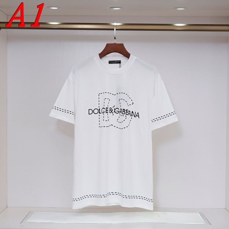 DOLCE＆GABBANAドルチェ＆ガッバーナ 2025新作 クルーネック 半袖Tシャツ アウトドア対応