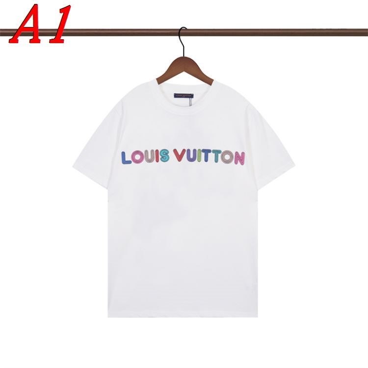 LOUIS VUITTONルイヴィトン 2025新作 ラウンドネック 半袖Tシャツ グローバルスタイル