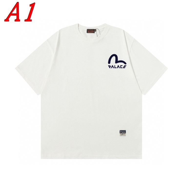 EVISUエヴィス 2025新作 ラウンドネック 半袖Tシャツ ビビッド