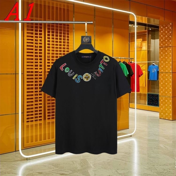 2025新作 LOUIS VUITTONルイヴィトン ラウンドネック 半袖Tシャツ パワフル