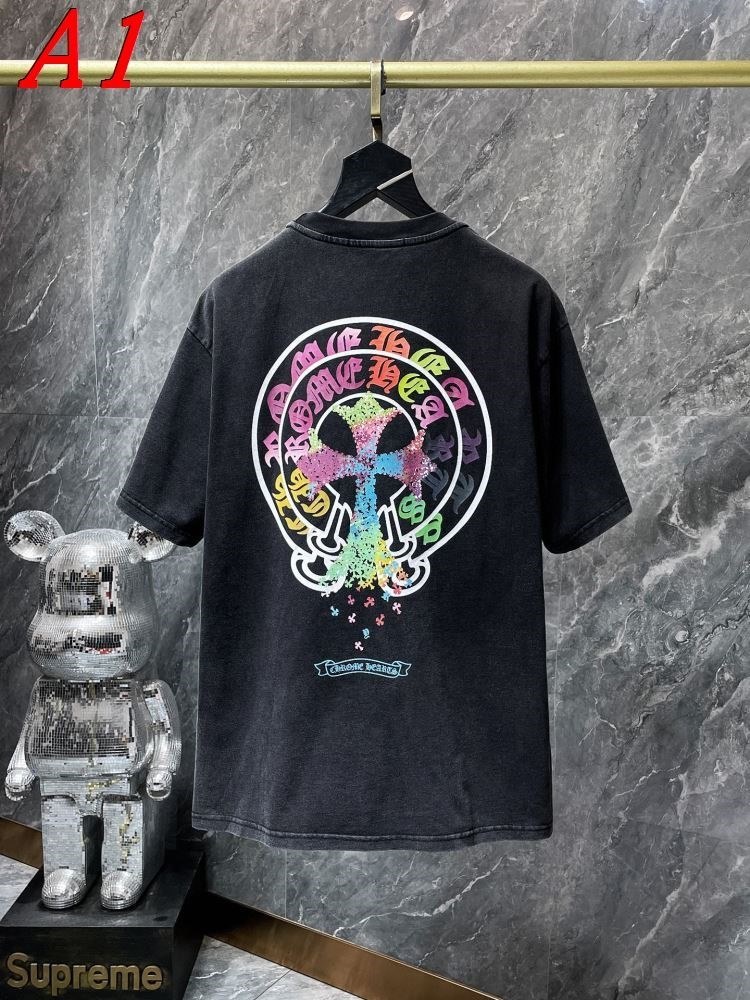 CHROME HEARTSクロムハーツ 2025新作 クルーネック 半袖Tシャツ ミステリアス