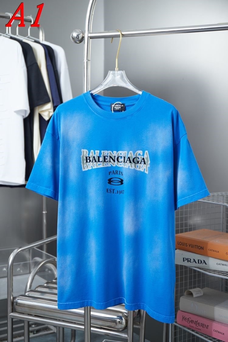 2025新作 BALENCIAGAバレンシアガ ラウンドネック 半袖Tシャツ クール&カジュアル