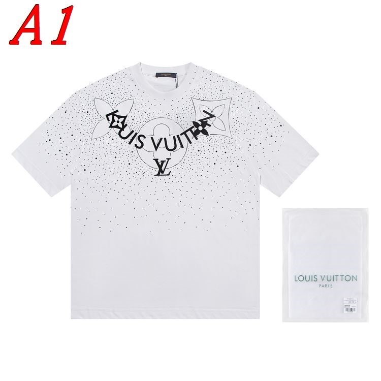LOUIS VUITTONルイヴィトン 2025新作 ラウンドネック 半袖Tシャツ ノンフィクション
