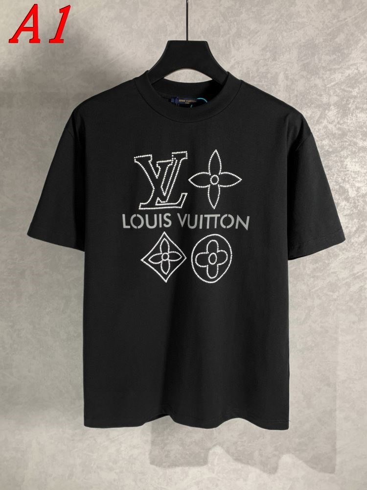 LOUIS VUITTONルイヴィトン 2025新作 ラウンドネック 半袖Tシャツ エネルギッシュ