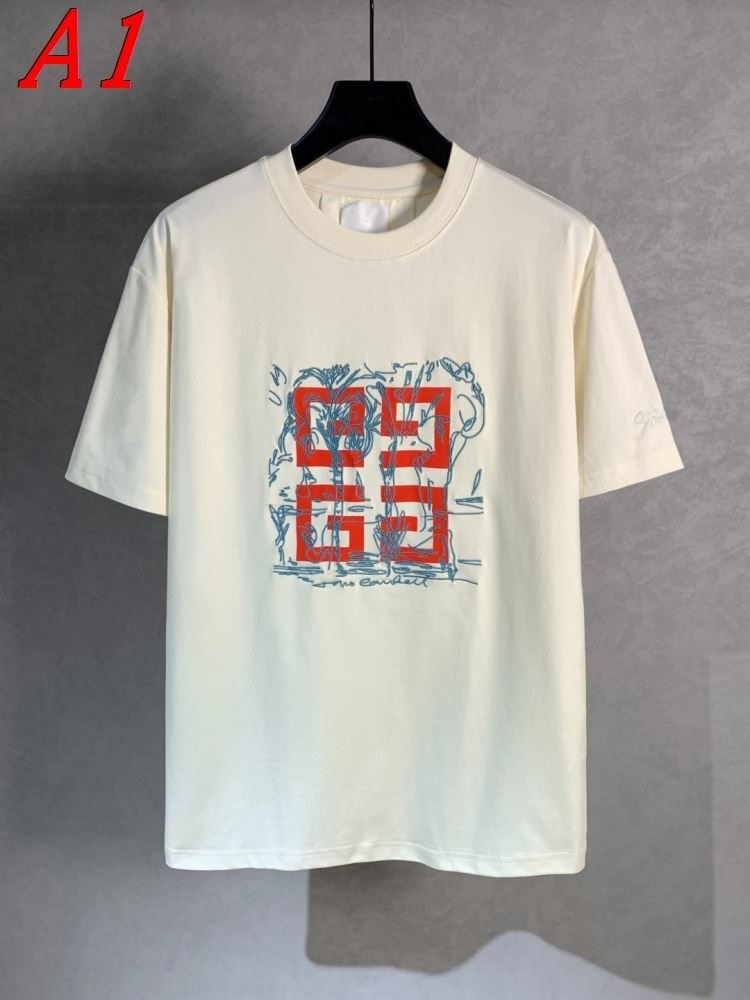 GIVENCHYジバンシィ 2025新作   ラウンドネック 半袖Tシャツ   ソフィスティケート