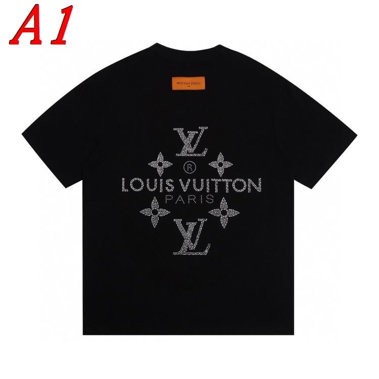 LOUIS VUITTONルイヴィトン 2025新作 ラウンドネック 半袖Tシャツ ノスタルジック