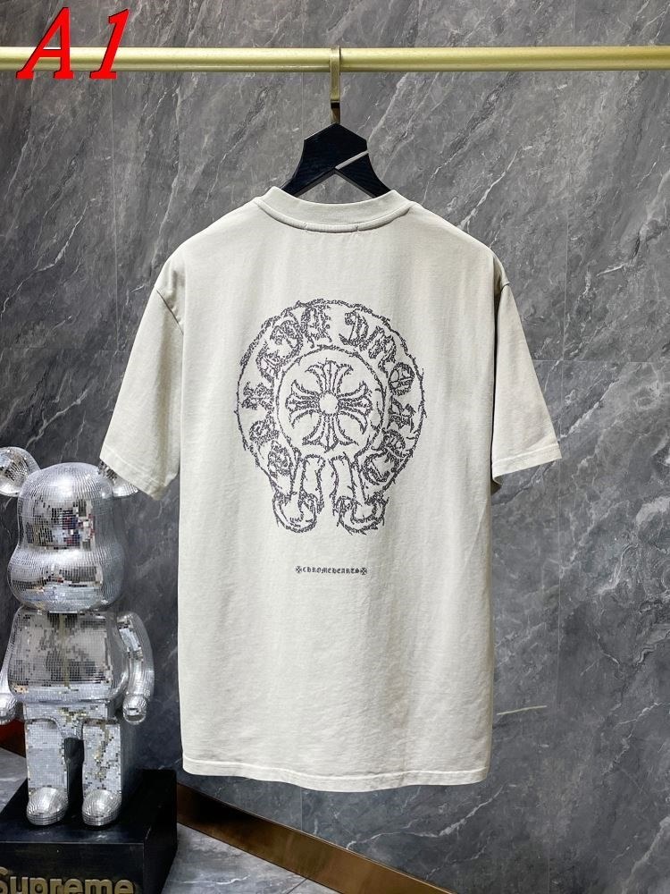 CHROME HEARTSクロムハーツ 2025新作   ラウンドネック 半袖Tシャツ   コーディネート自在