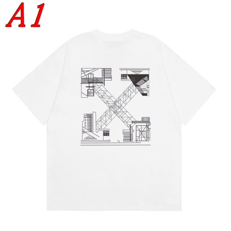 2025新作 OFF-WHITEオフホワイト クルーネック 半袖Tシャツ カジュアル