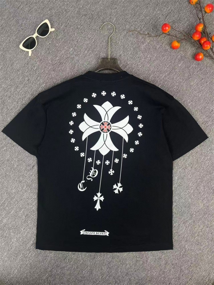 CHROME HEARTSクロムハーツ 2025新作 クルーネック 半袖Tシャツ ノンフィクション