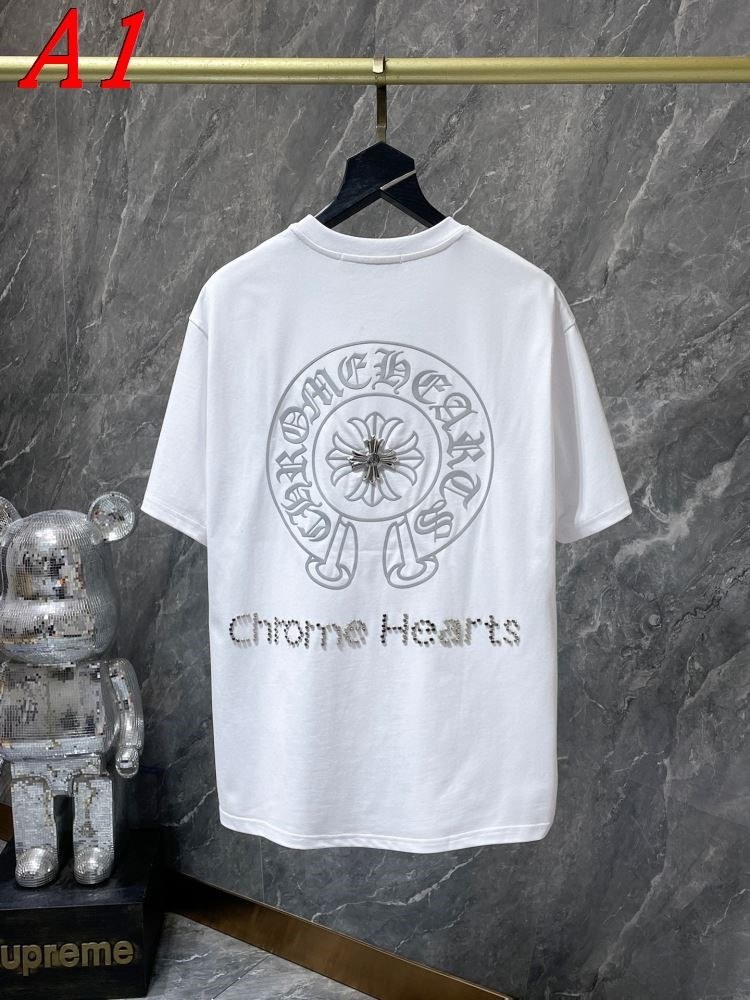 CHROME HEARTSクロムハーツ 2025新作 クルーネック 半袖Tシャツ アーバン