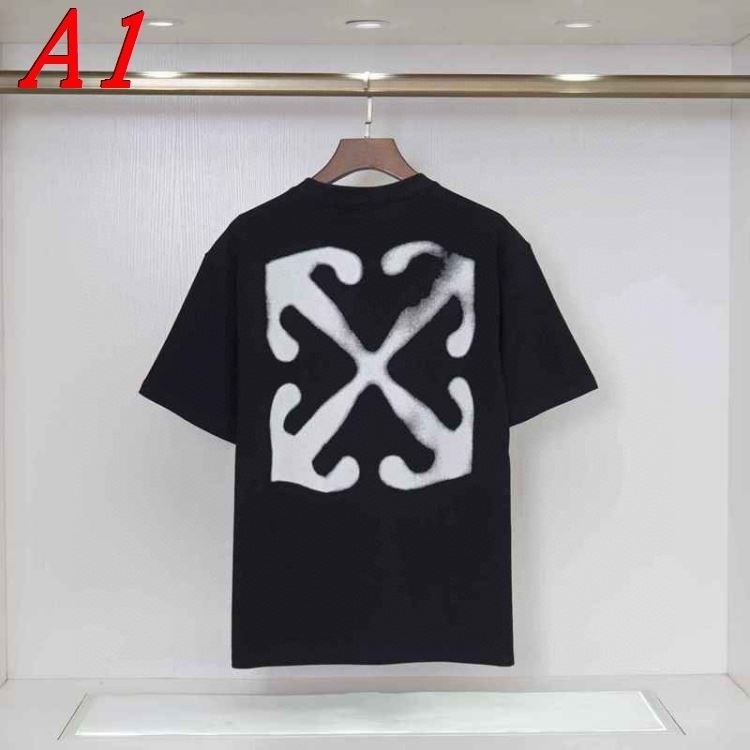 OFF-WHITEオフホワイト 2025新作 クルーネック 半袖Tシャツ ミステリアス