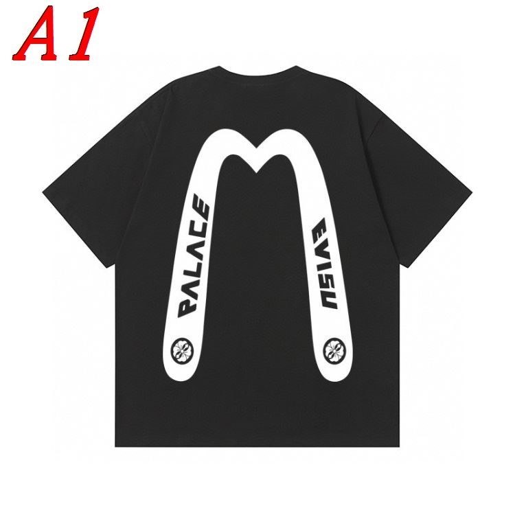 EVISUエヴィス 2025新作 ラウンドネック 半袖Tシャツ エレメント