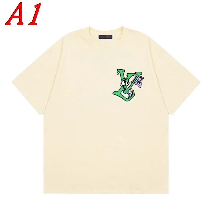 LOUIS VUITTONルイヴィトン 2025新作 ラウンドネック 半袖Tシャツ フェミニン