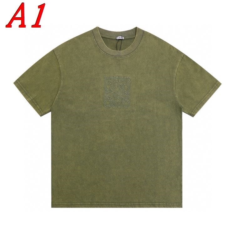 LOEWEロエベ 2025新作 ラウンドネック 半袖Tシャツ アンニュイ