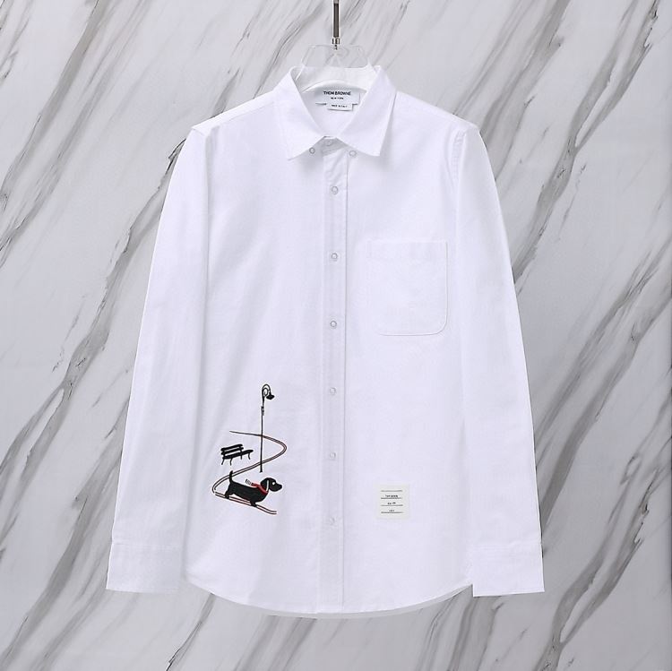 25新作 エクスクルーシブ THOM BROWNE トムブラウン シャツ 0=S 1=M 2=L 3=XL 4=XXL