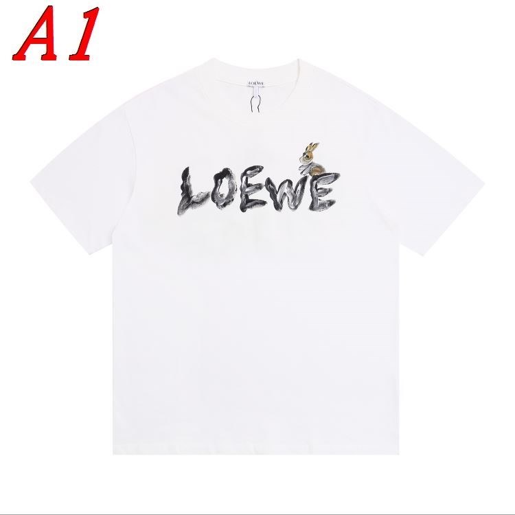 2025新作 LOEWEロエベ クルーネック 半袖Tシャツ セレンディピティ