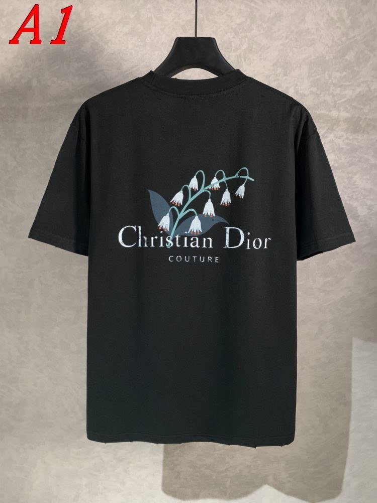 2025新作 DIORディオール ラウンドネック 半袖Tシャツ   プレイフル