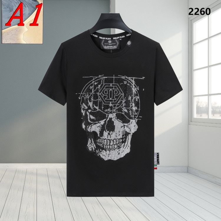 PHILIPP PLEINフィリッププレイン 2025新作 クルーネック 半袖Tシャツ コスパ良