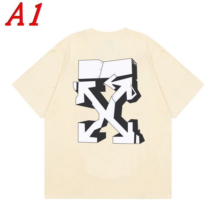 2025新作 OFF-WHITEオフホワイト クルーネック 半袖Tシャツ モード系