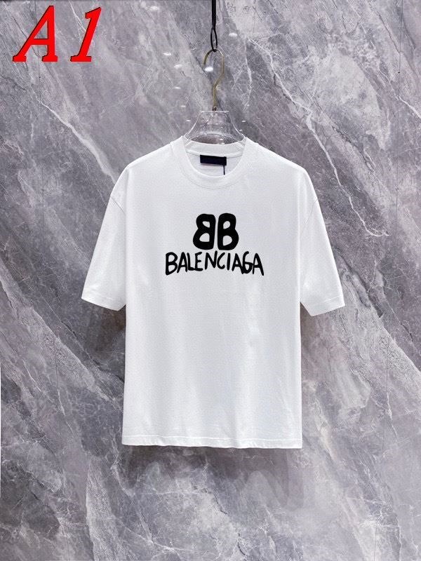 BALENCIAGAバレンシアガ 2025新作 ラウンドネック 半袖Tシャツ ネーム入り