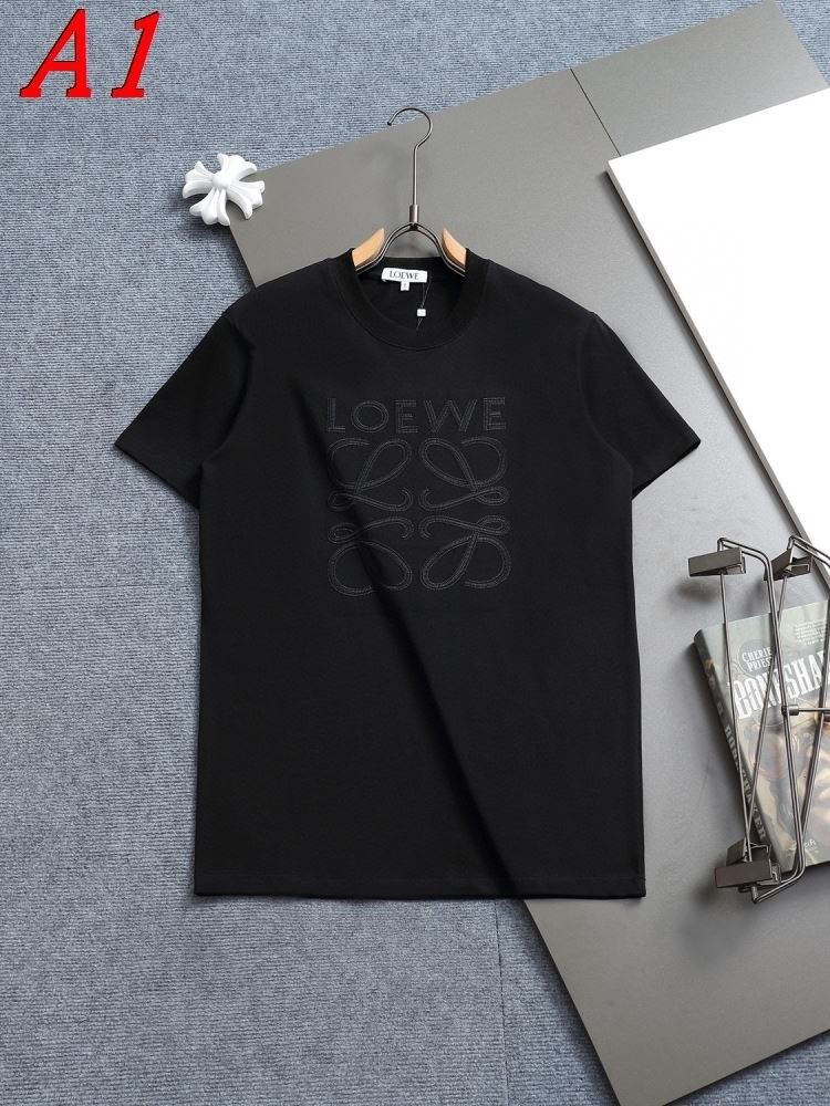 LOEWEロエベ 2025新作   ラウンドネック 半袖Tシャツ   ネーム入り