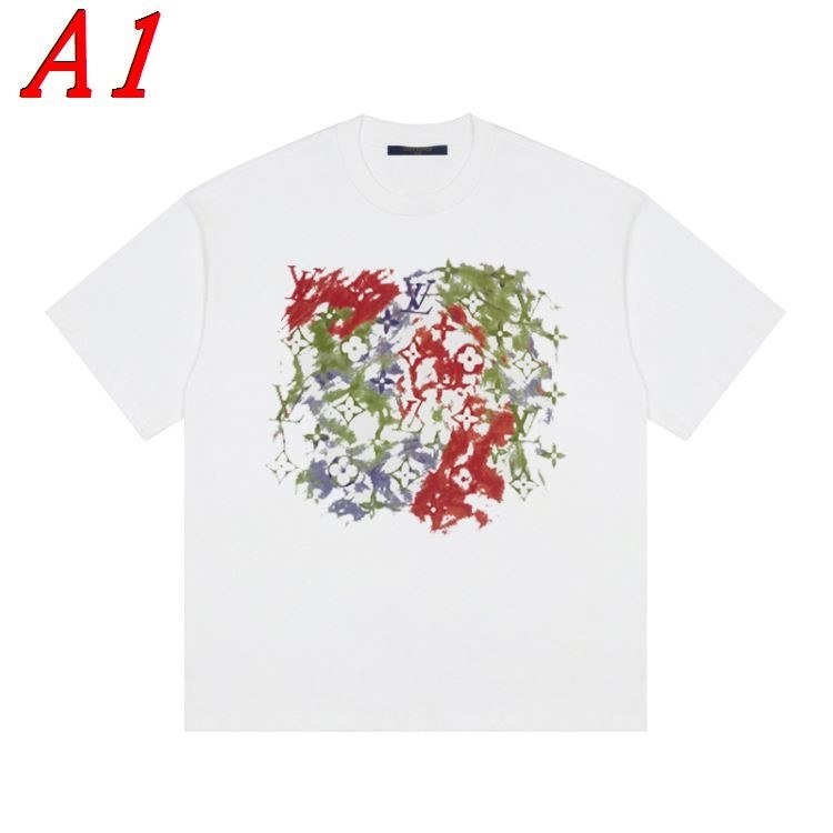 LOUIS VUITTONルイヴィトン 2025新作 ラウンドネック 半袖Tシャツ ハイセンス