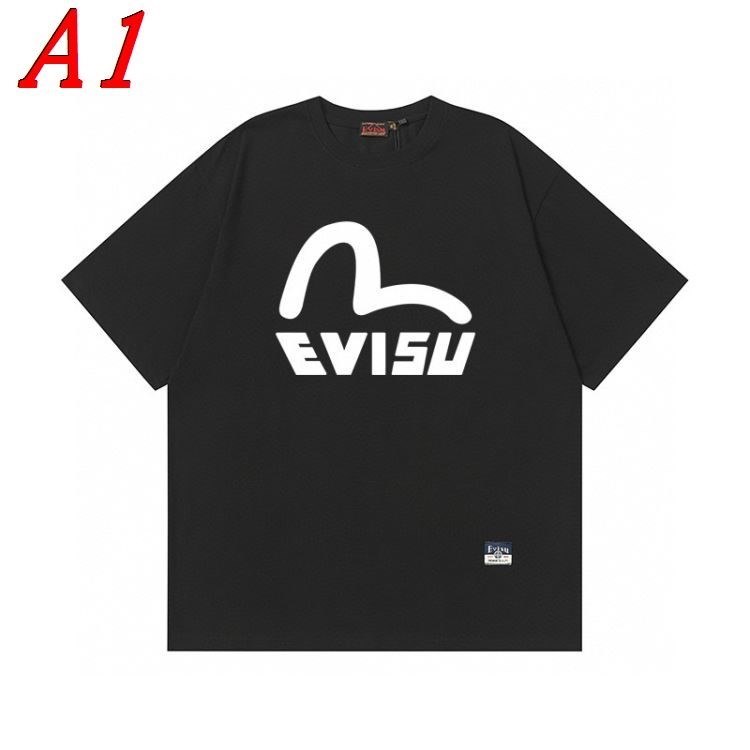 EVISUエヴィス 2025新作 ラウンドネック 半袖Tシャツ アメカジ