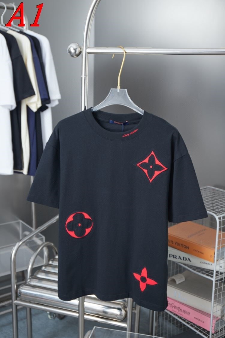 LOUIS VUITTONルイヴィトン 2025新作 ラウンドネック 半袖Tシャツ スマート