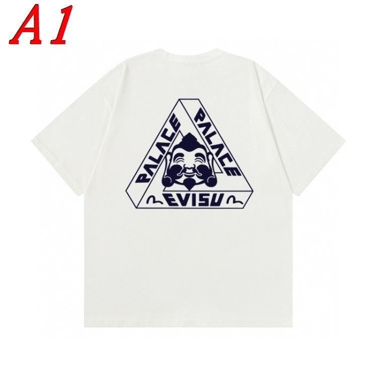 2025新作 EVISUエヴィス クルーネック 半袖Tシャツ フューチャリスティック