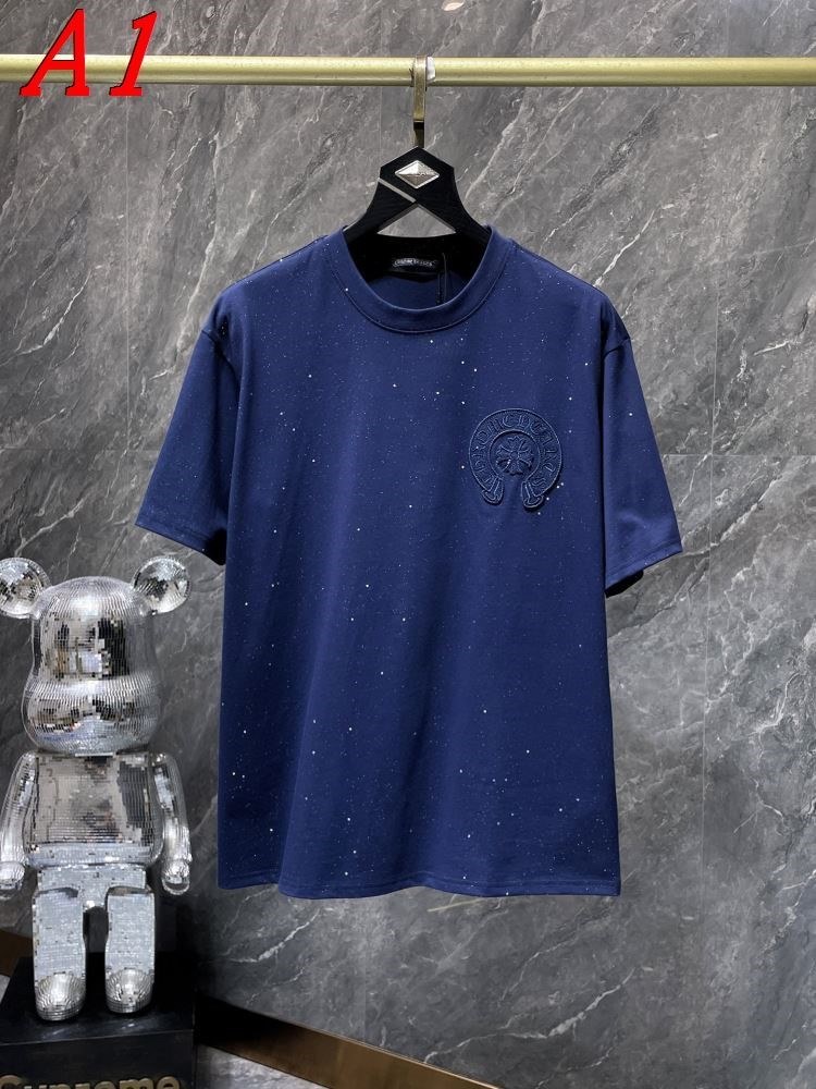 CHROME HEARTSクロムハーツ 2025新作 クルーネック 半袖Tシャツ マルチシーズン