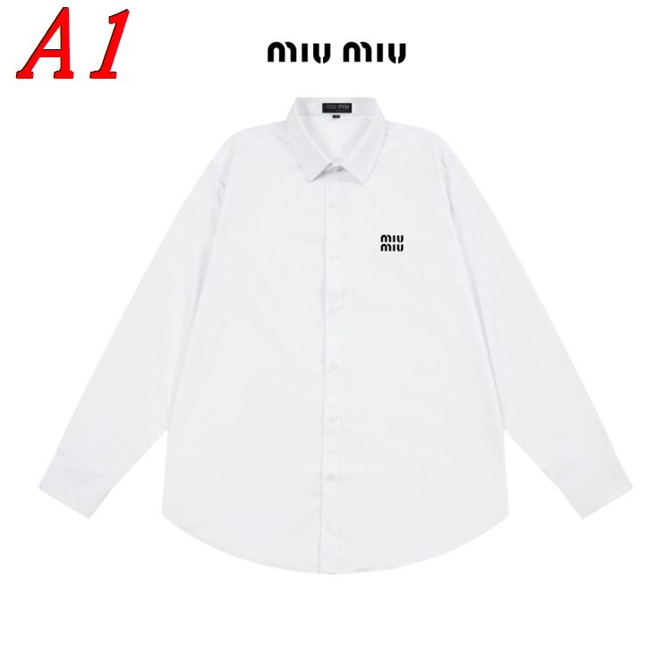 25新作 新登場 MIU MIU ミュウミュウ シャツ M L XL XXL XXXL