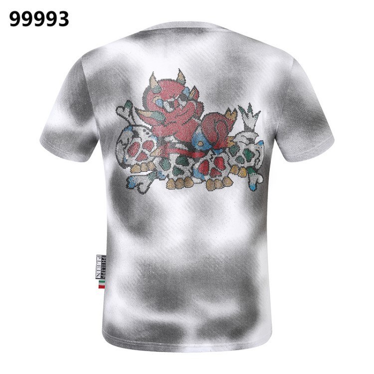 PHILIPP PLEINフィリッププレイン 2025新作 クルーネック 半袖Tシャツ ネーム入り