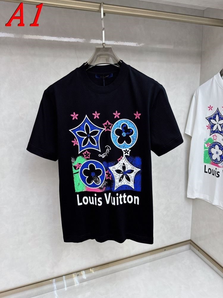 LOUIS VUITTONルイヴィトン 2025新作 クルーネック 半袖Tシャツ ミステリアス