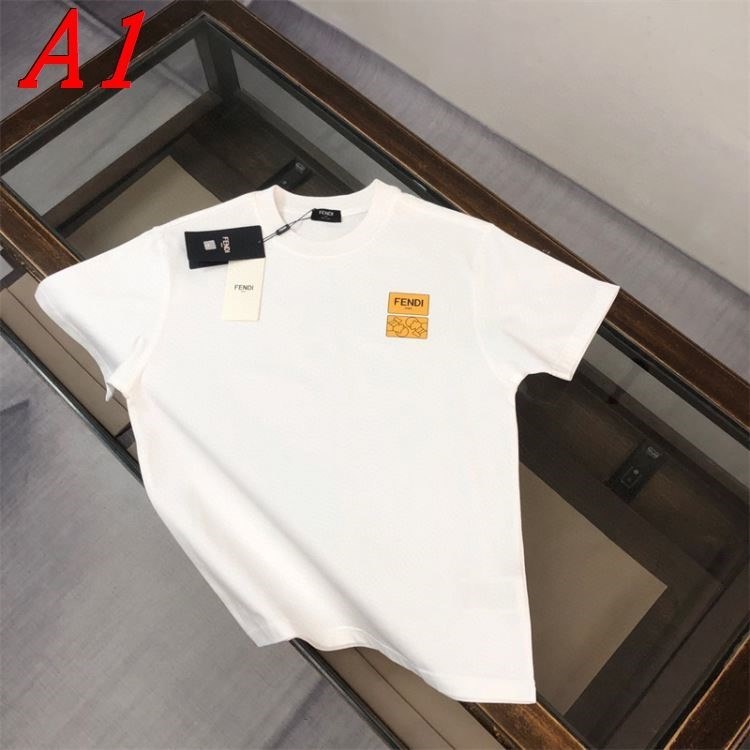 2025新作 FENDIフェンデイ ラウンドネック 半袖Tシャツ   ノンフィクション