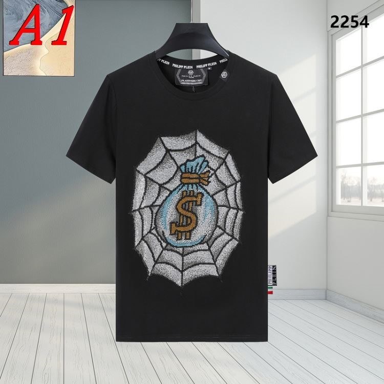 PHILIPP PLEINフィリッププレイン 2025新作 ラウンドネック 半袖Tシャツ コラボモデル