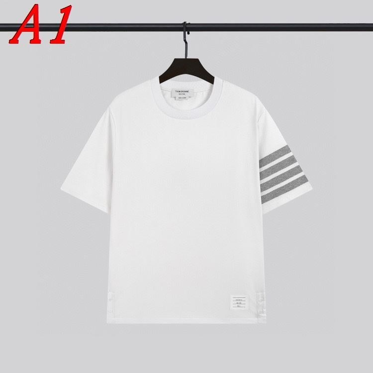 2025新作 THOM BROWNEトムブラウン クルーネック 半袖Tシャツ セレンディピティ