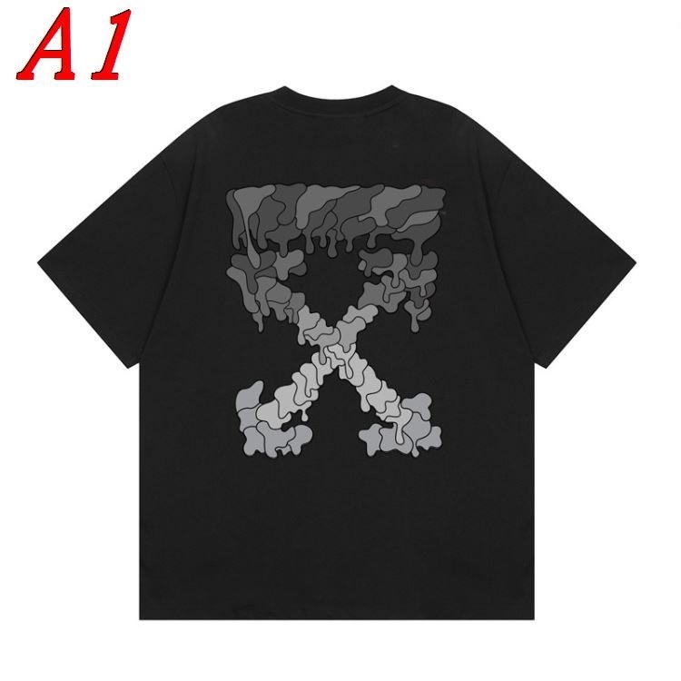 OFF-WHITEオフホワイト 2025新作 ラウンドネック 半袖Tシャツ シーン別対応
