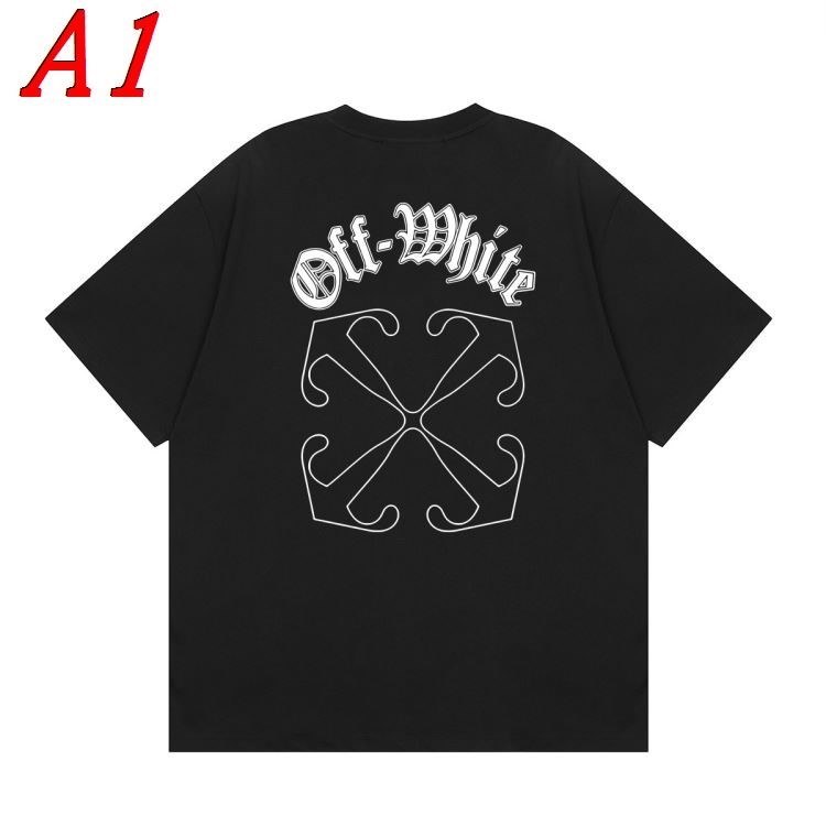 OFF-WHITEオフホワイト 2025新作 クルーネック 半袖Tシャツ ビビッド