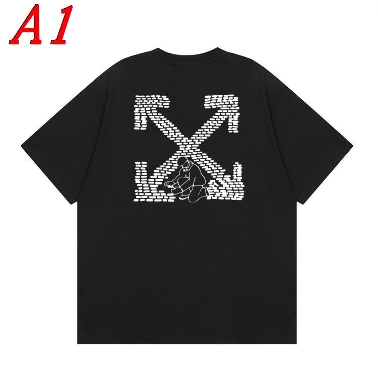 OFF-WHITEオフホワイト 2025新作 クルーネック 半袖Tシャツ ディープ
